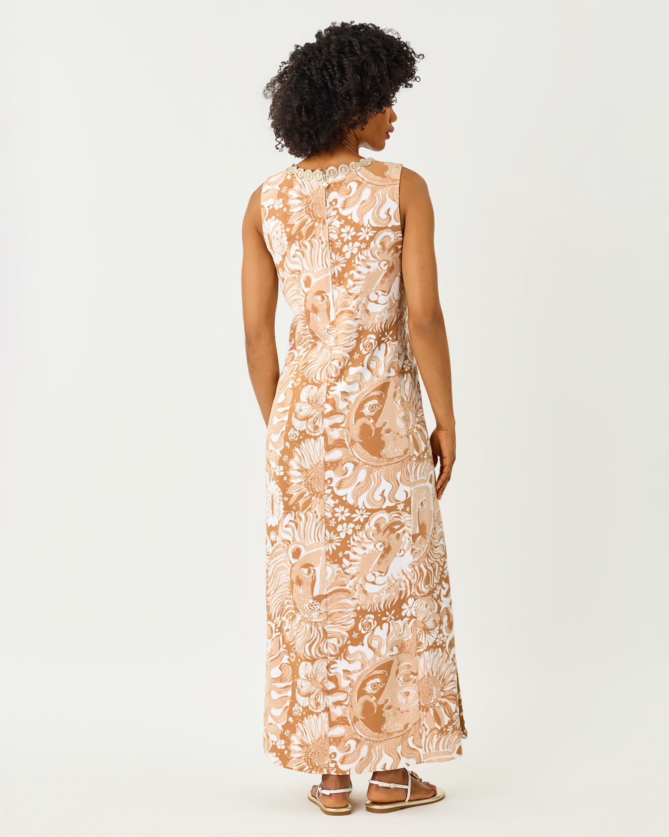 Edita Maxi Shift Dress In Oversized Jims Stuff