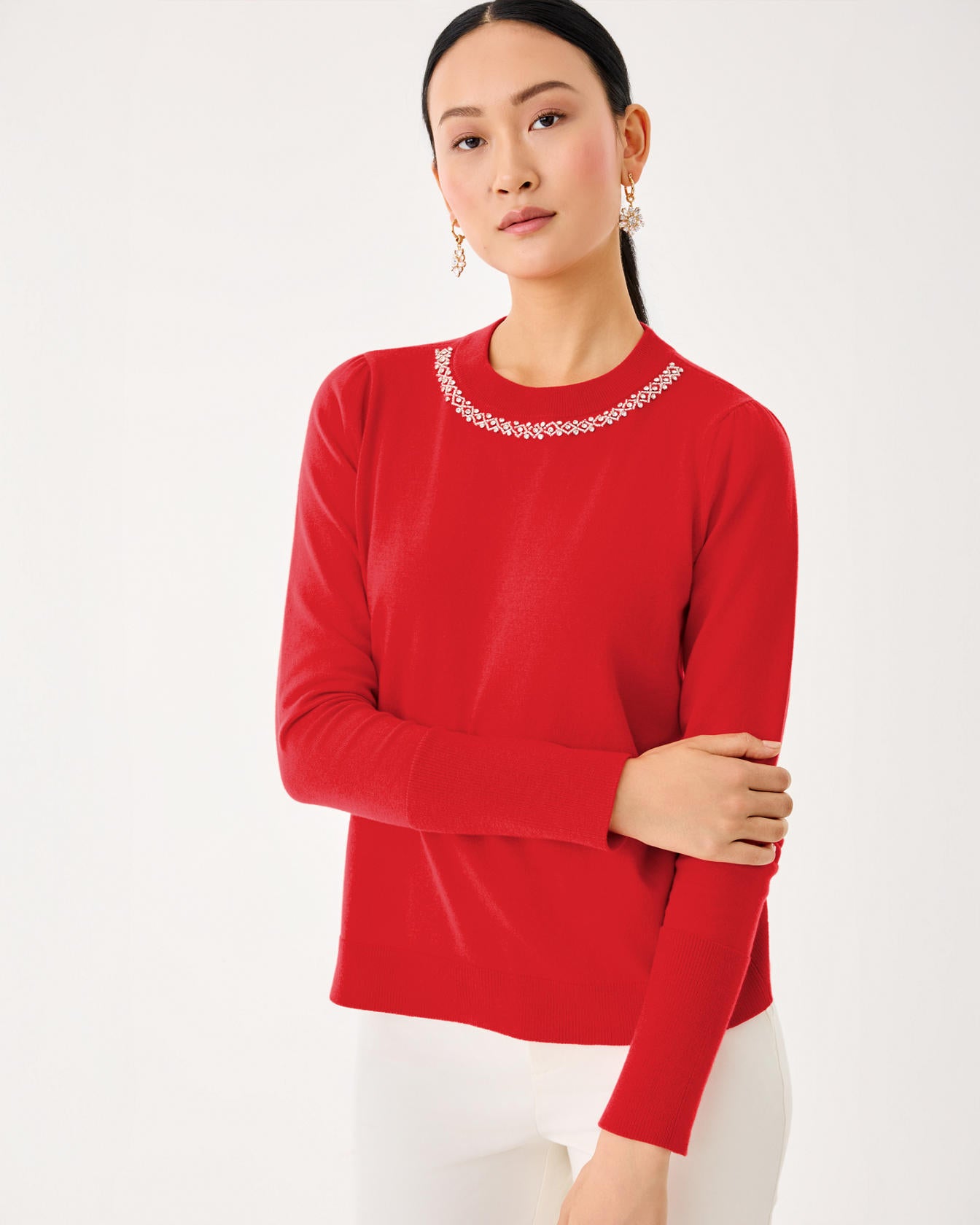 Morgen Sweater Cranberry Red