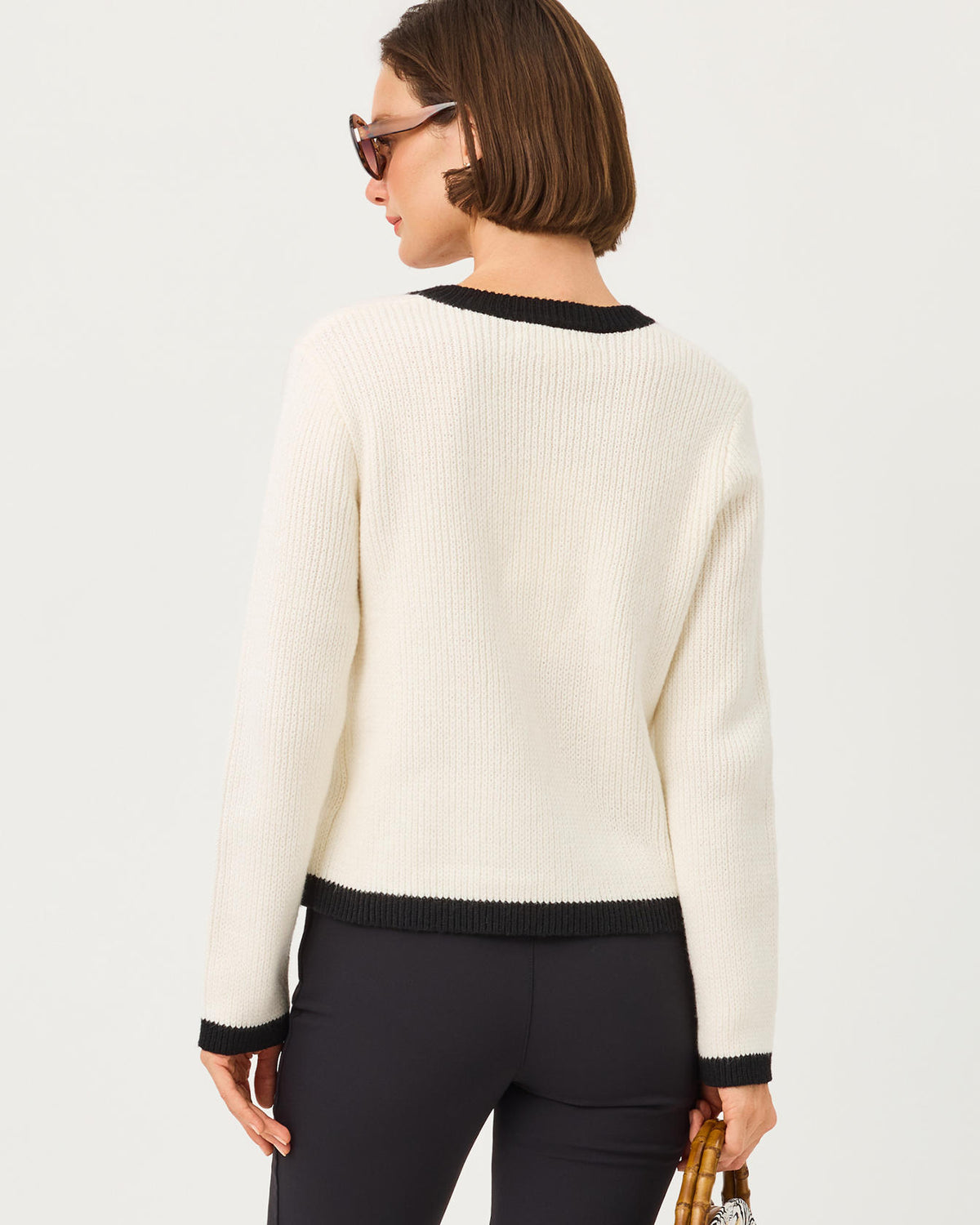 ESMERALDA SWEATER IN FANCY FLEUR APPLIQUE