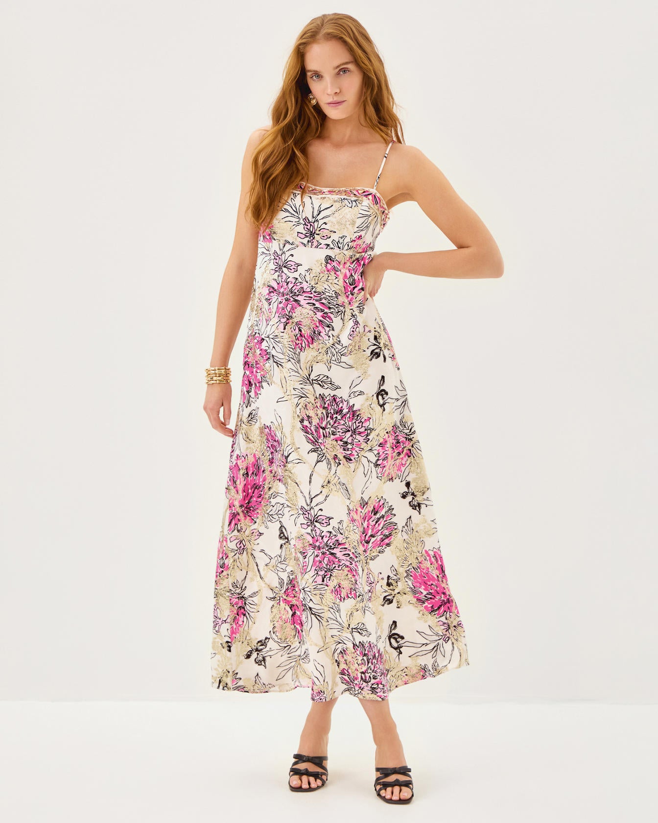 KRISTI JACQUARD MAXI DRESS