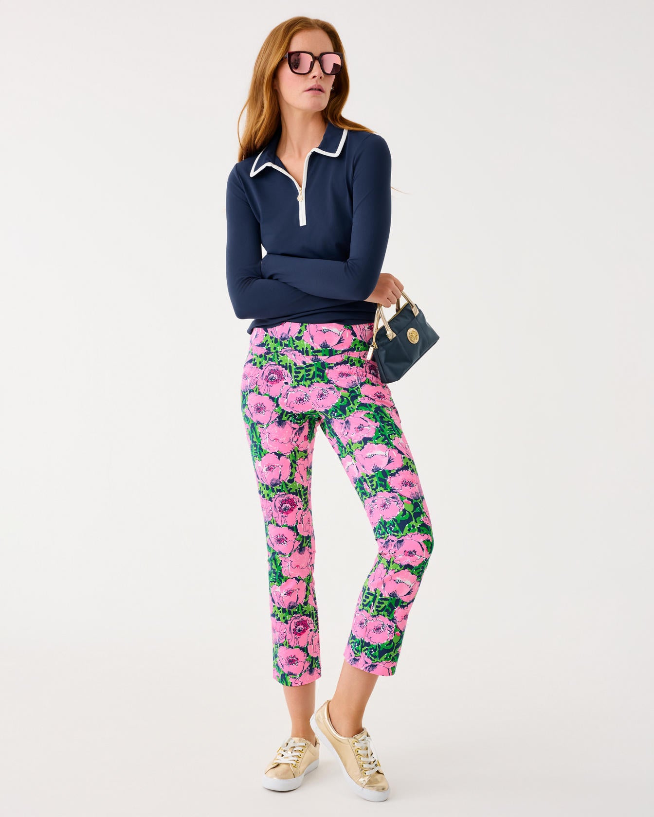 Corso Kick Flare Pant UPF 50+ Low Tide Navy Florrie Golf