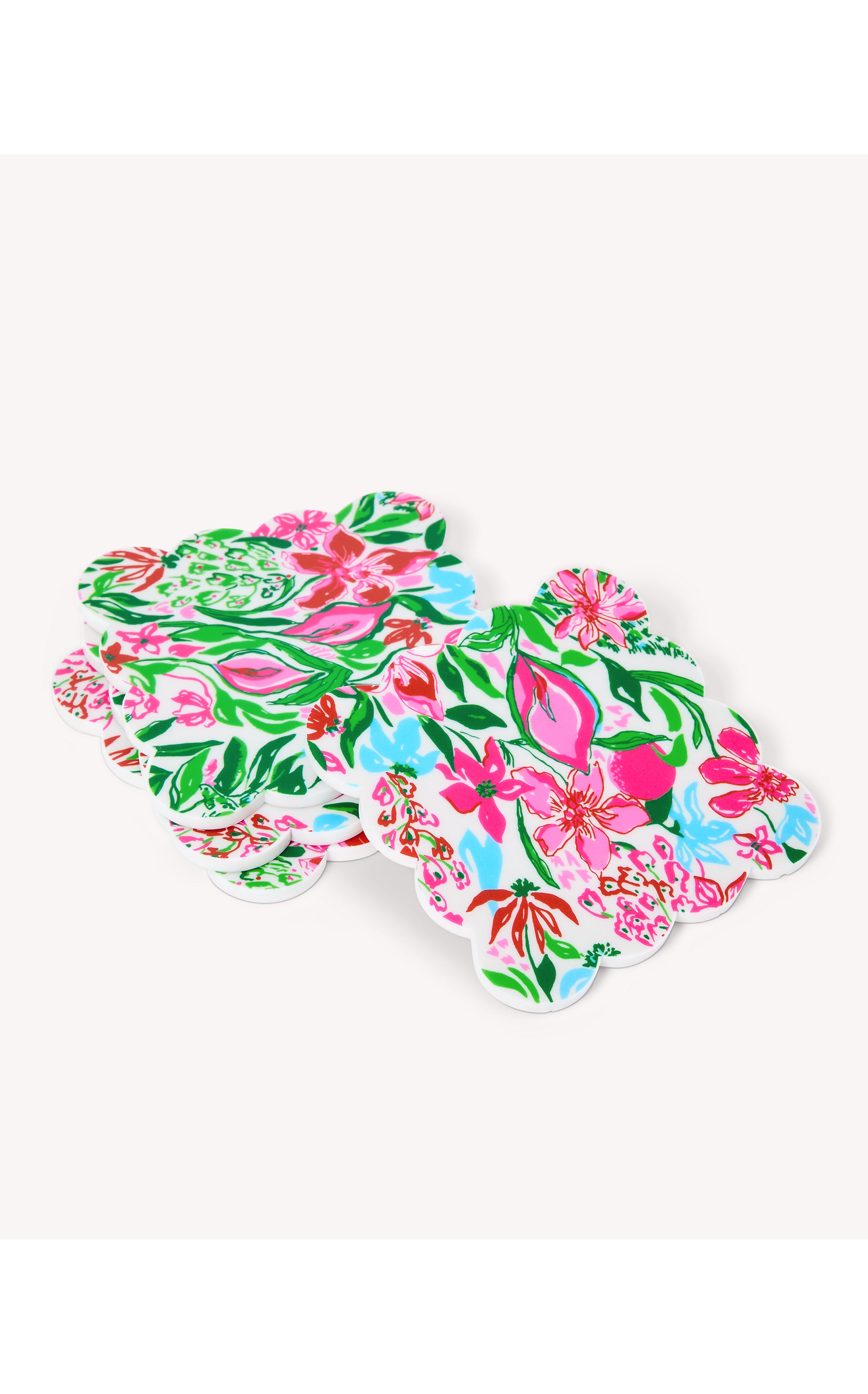 Gwp Set Of 4 Coasters Multi Glowing Gardens Accessories Small