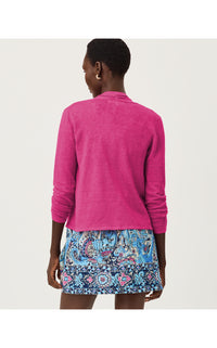 FARETTA CARDIGAN IN PINK ASTER