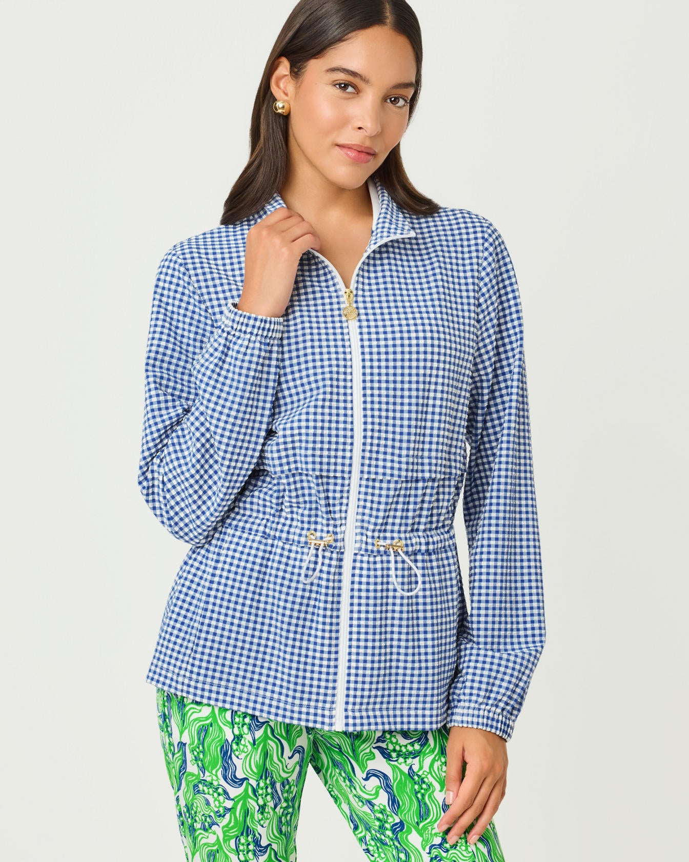 Romilly Performance Jacke Starlight Navy Mini Performance Gingham