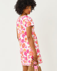 Linnea Shift Dress In Pansy Fansy Engineered Knit Shift