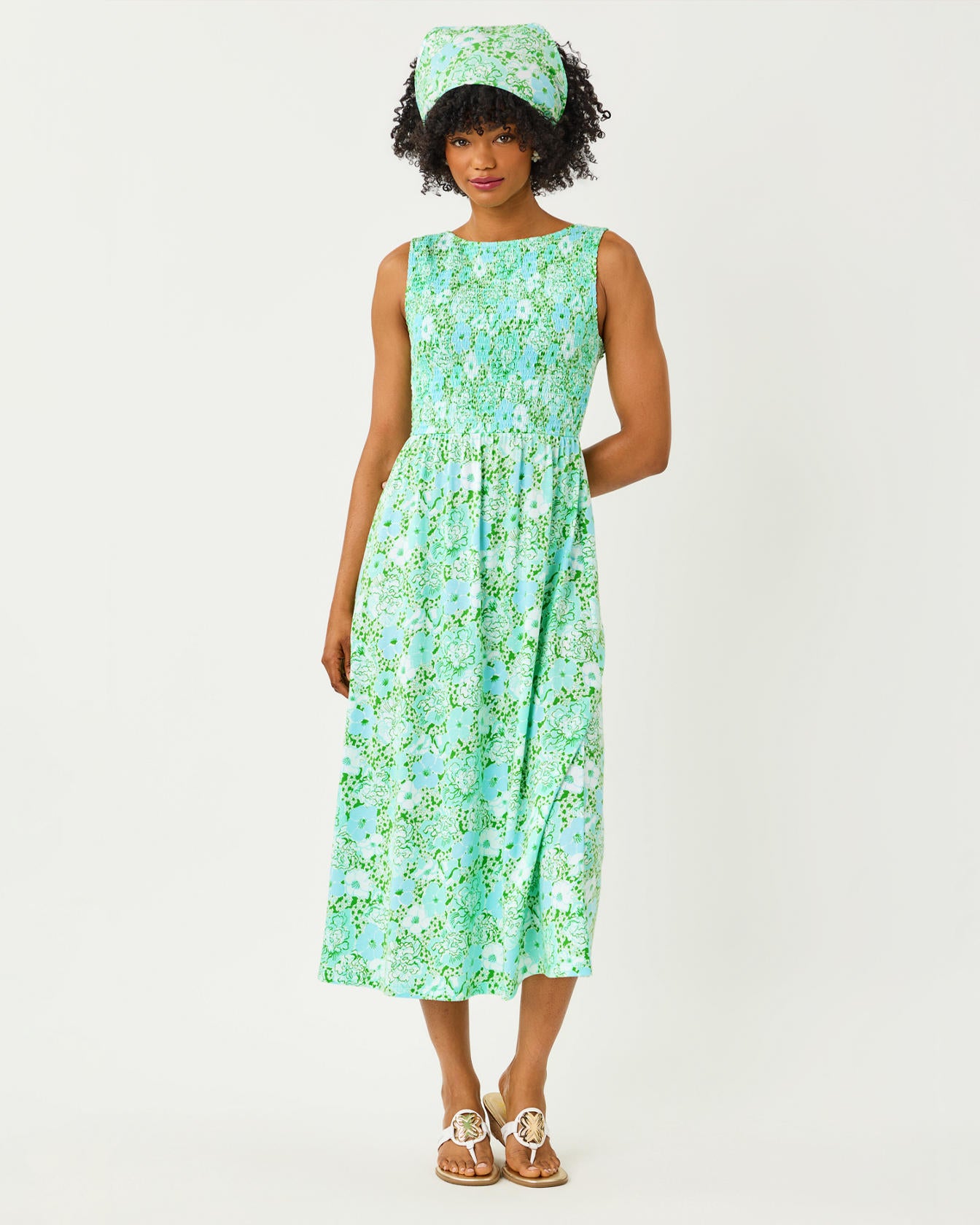 Finnley Midi Dress In Burst Of Joy