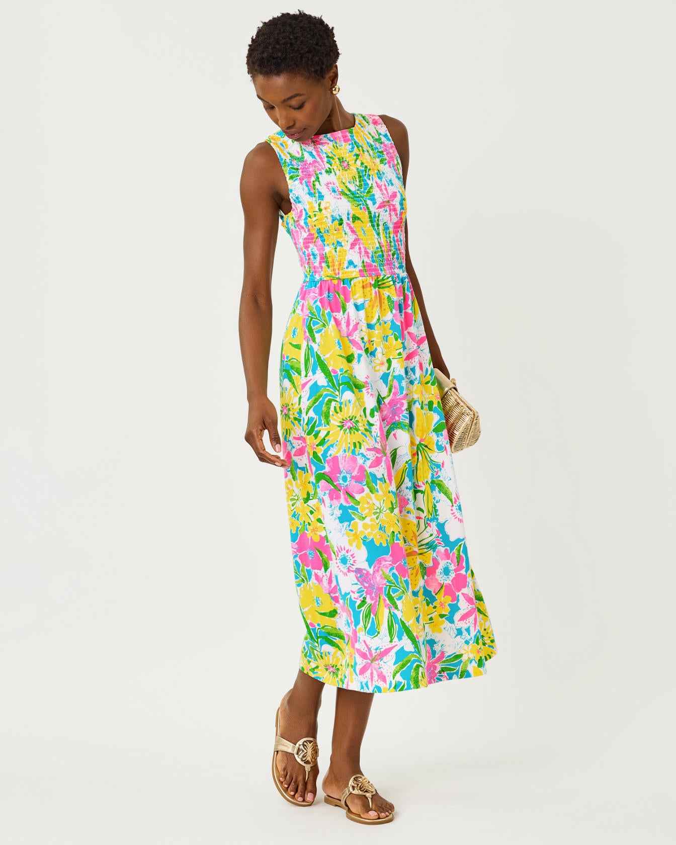 Finnley Midi Dress In Lovely Lilly