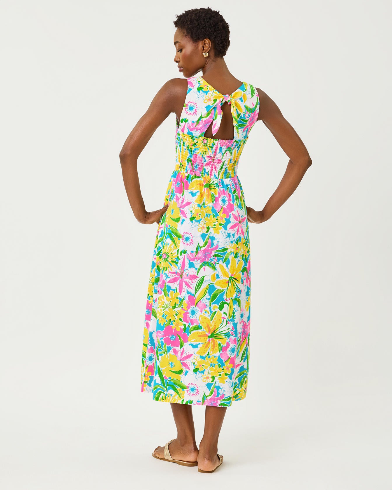 Finnley Midi Dress In Lovely Lilly