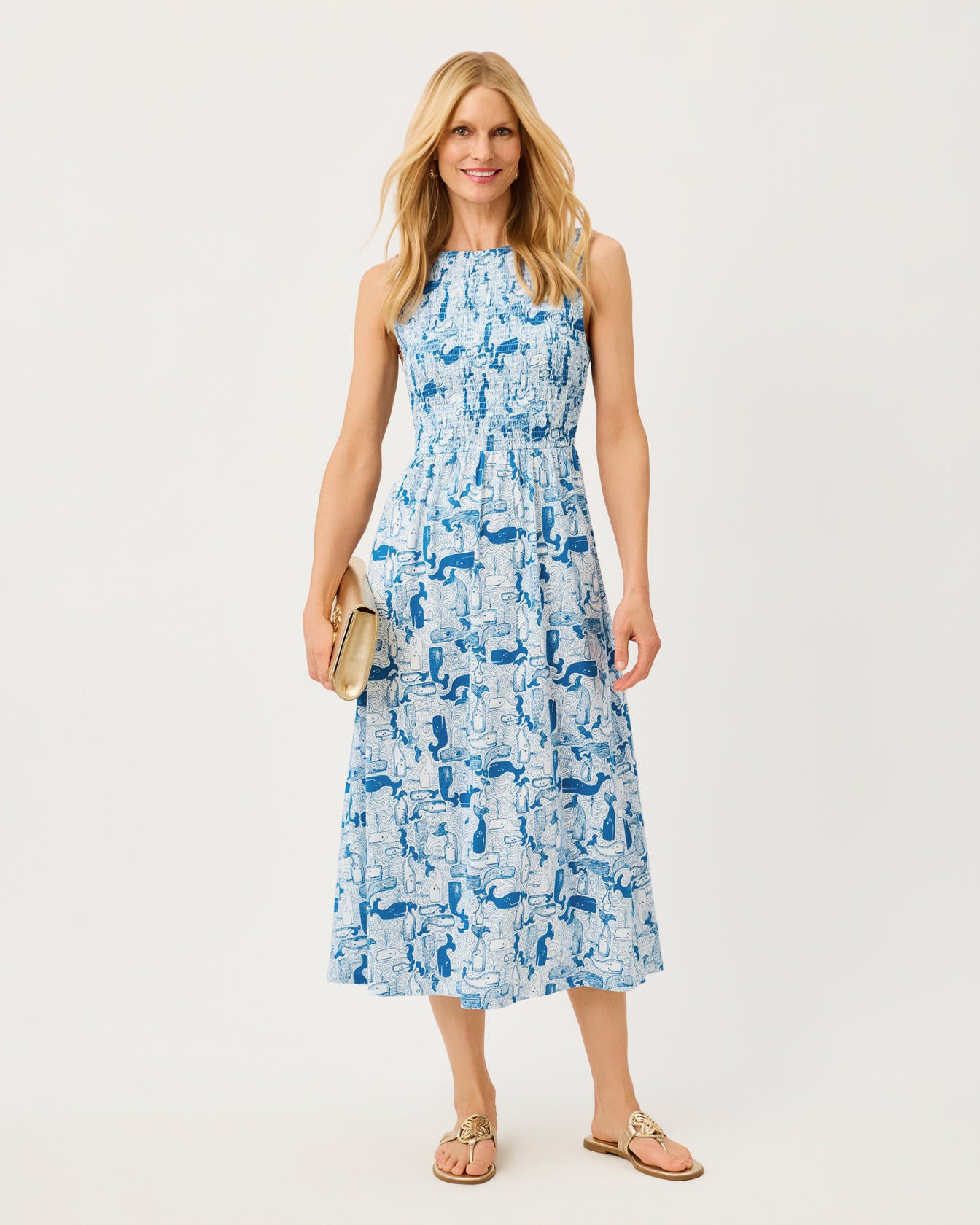 Finnley Midi Dress In Thar She Blows