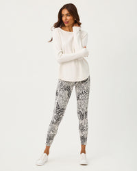 ENDURANCE HIGH RISE MIDI LEGGINGS IN COCONUT