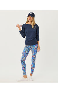 ENDURANCE HIGH RISE MIDI LEGGINGS IN PAISLEY PARADE
