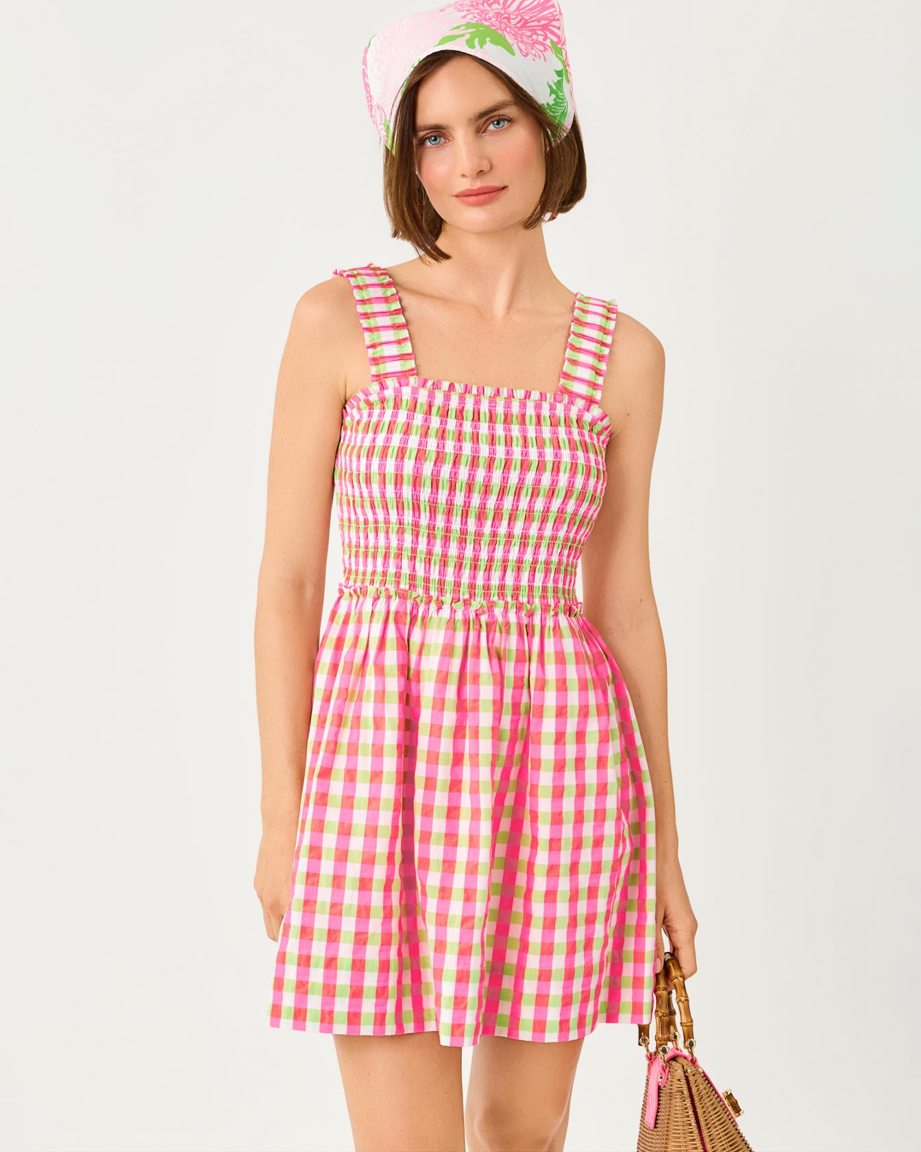 Hadly Skirted Romper In Summer Lovin Gingham