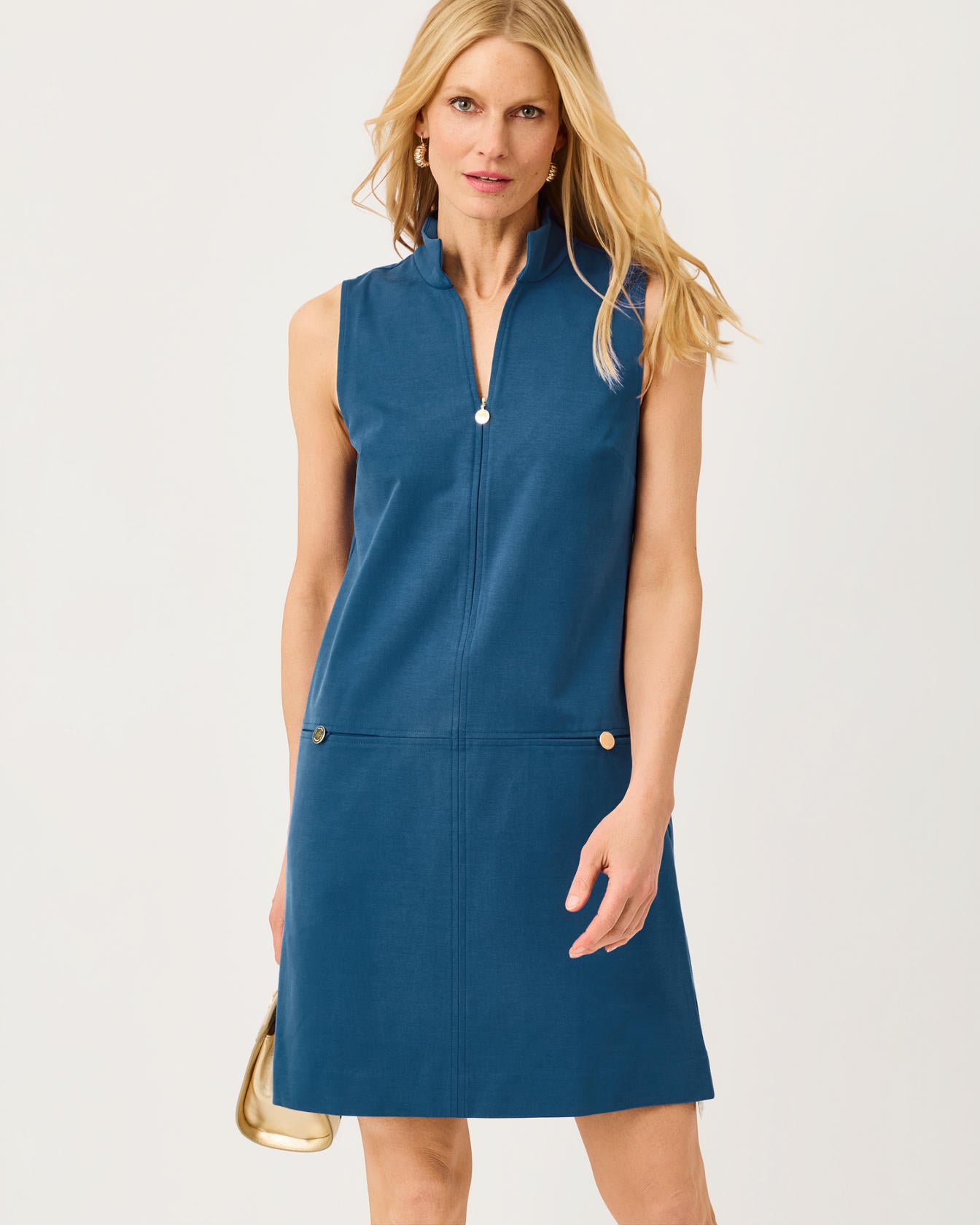 Sleeveless Rosee Dress In Starlight Navy