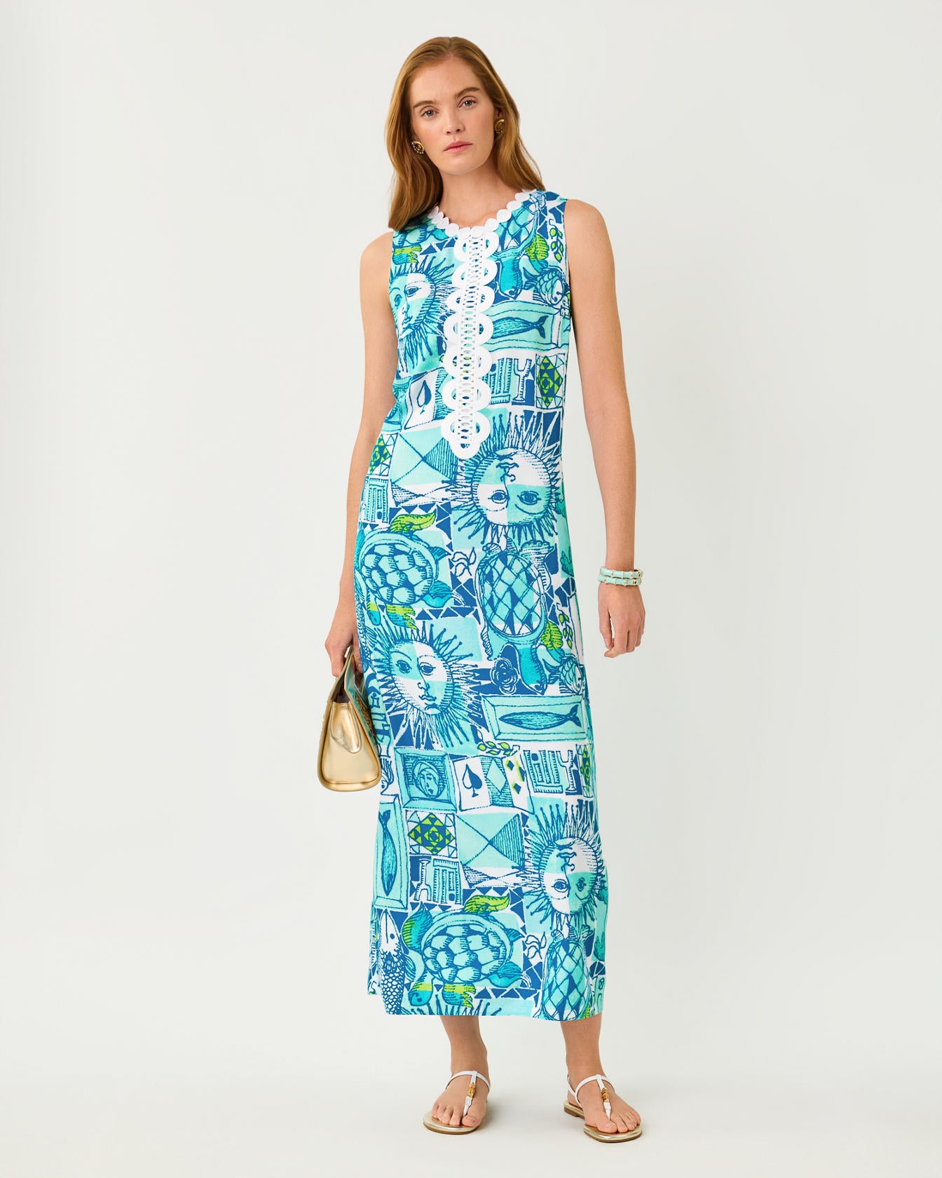 Iris Maxi Dress In Oversized Harlillyquin