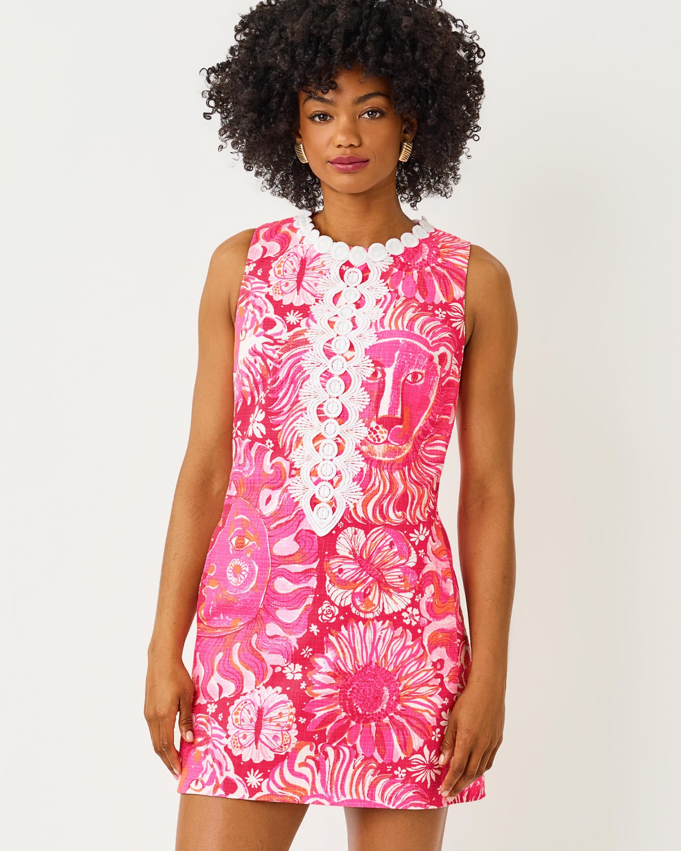 Edita Stretch Shift Dress In Oversized Jims Stuff