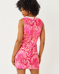 Edita Stretch Shift Dress In Oversized Jims Stuff