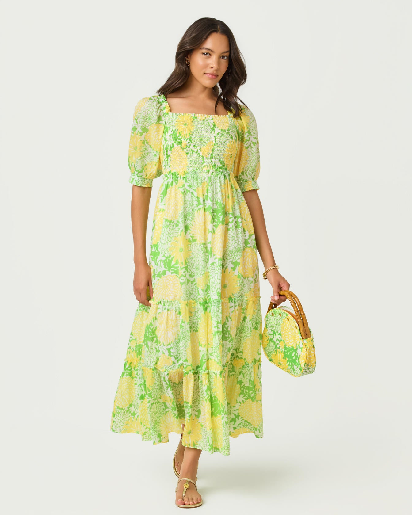 Hadly Short Sleeve Smocke Crocodile Green Mumbo Jumbo