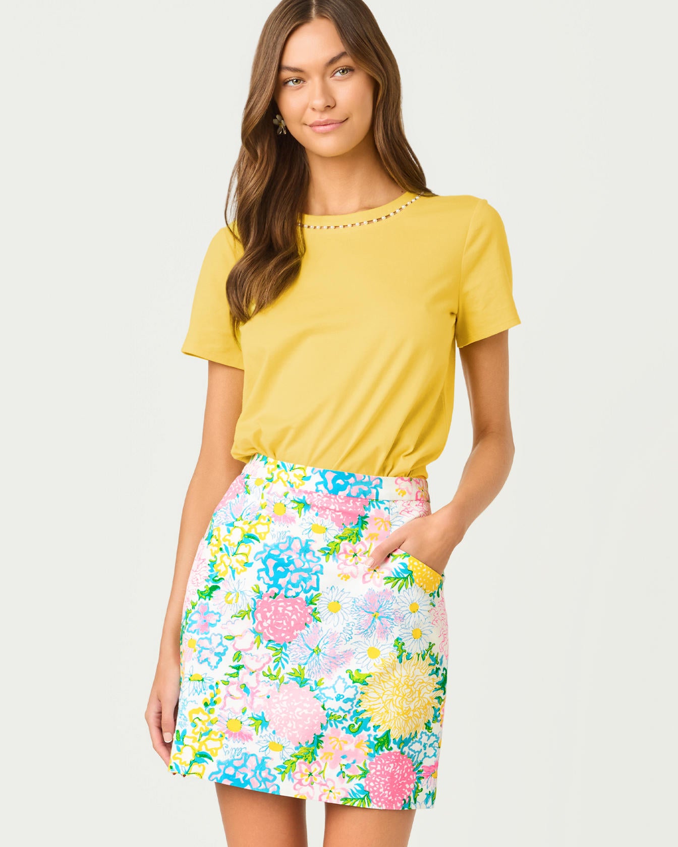 Colman Mini Skirt Multi Lilly Garden