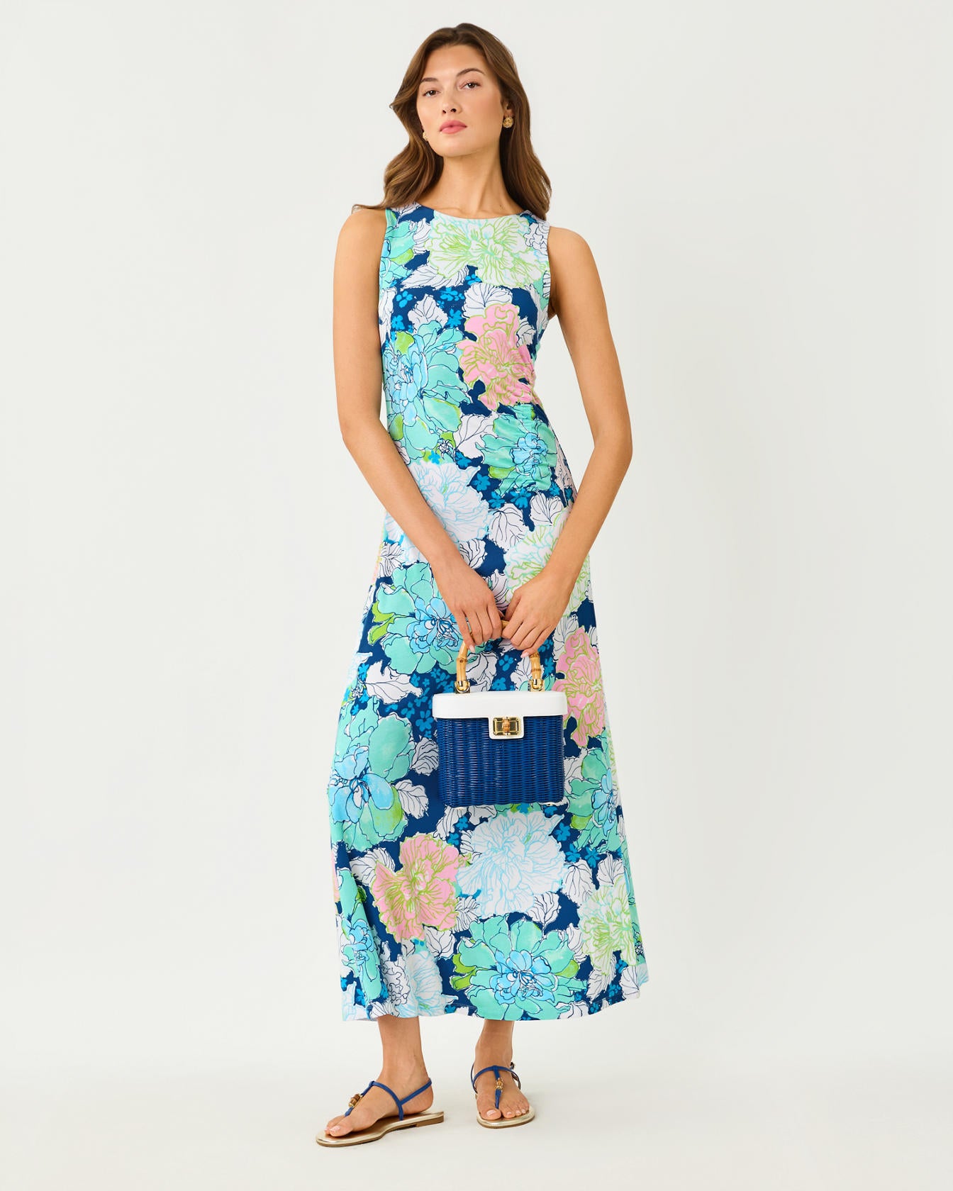 Carolita Maxi Dress In Tennessees Hibiscus