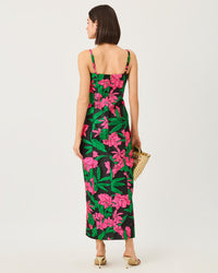 ALIMA MAXI DRESS IN JUNGLE BOUQUET JACQUARD