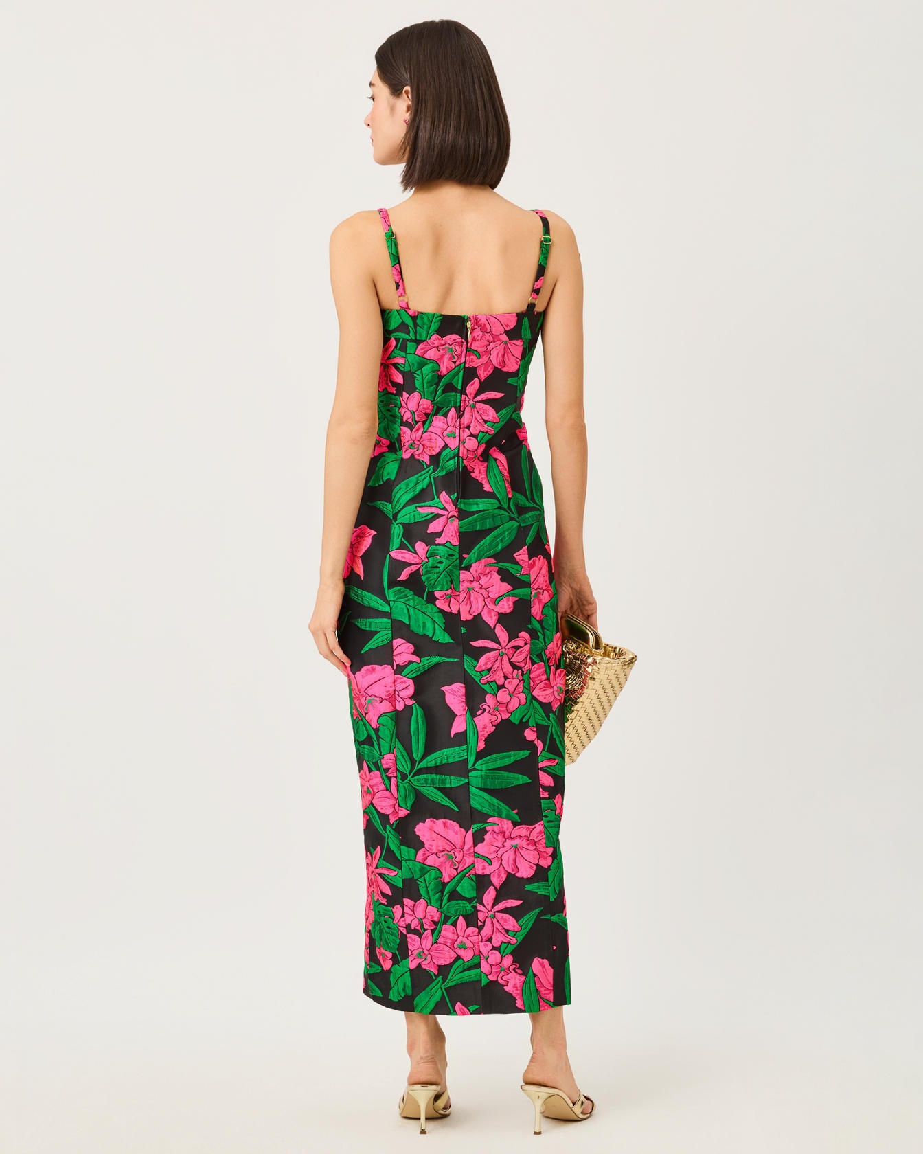 ALIMA MAXI DRESS IN JUNGLE BOUQUET JACQUARD