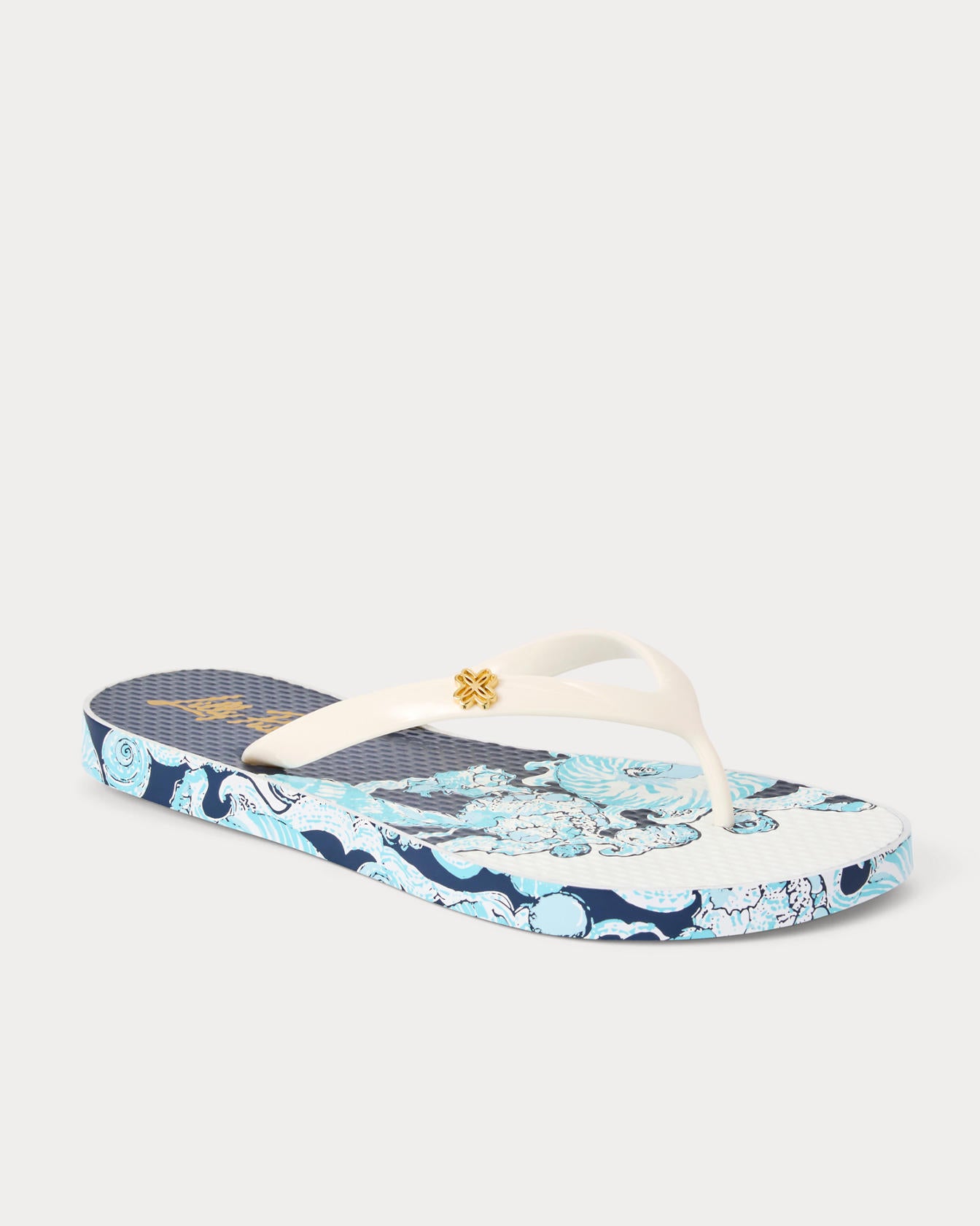 Pool Flip Flop In Shell Shine Engineered Shoe