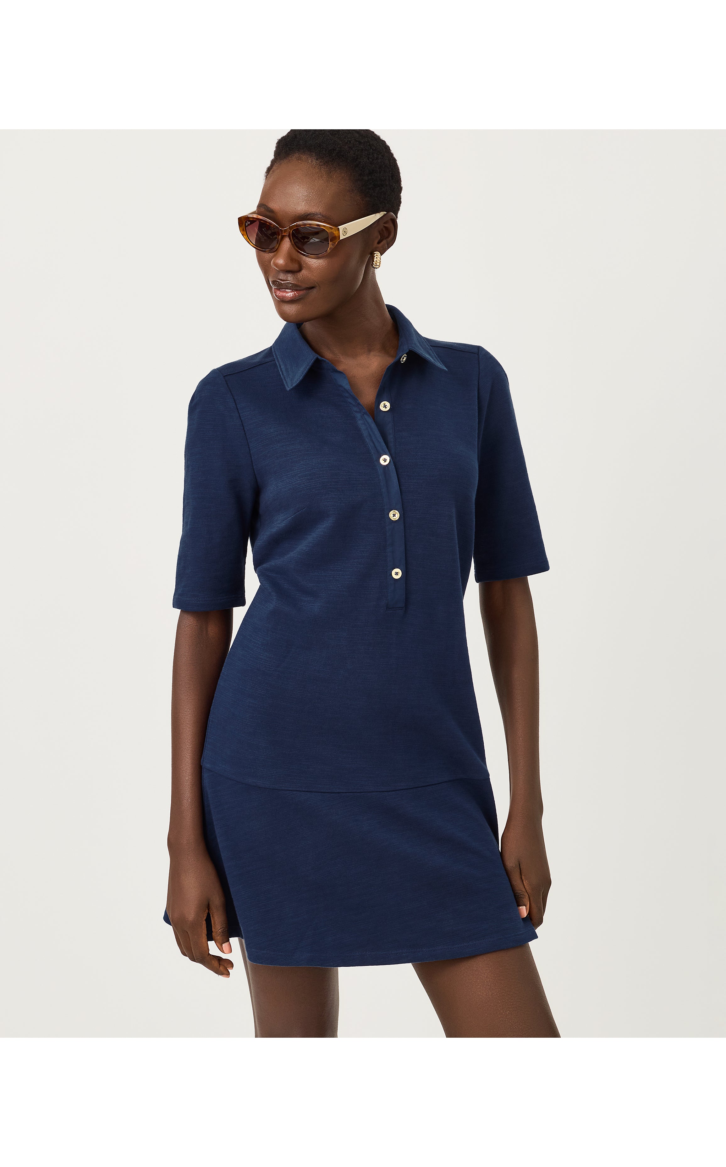 CARMELIA DRESS IN LOW TIDE NAVY