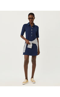 CARMELIA DRESS IN LOW TIDE NAVY