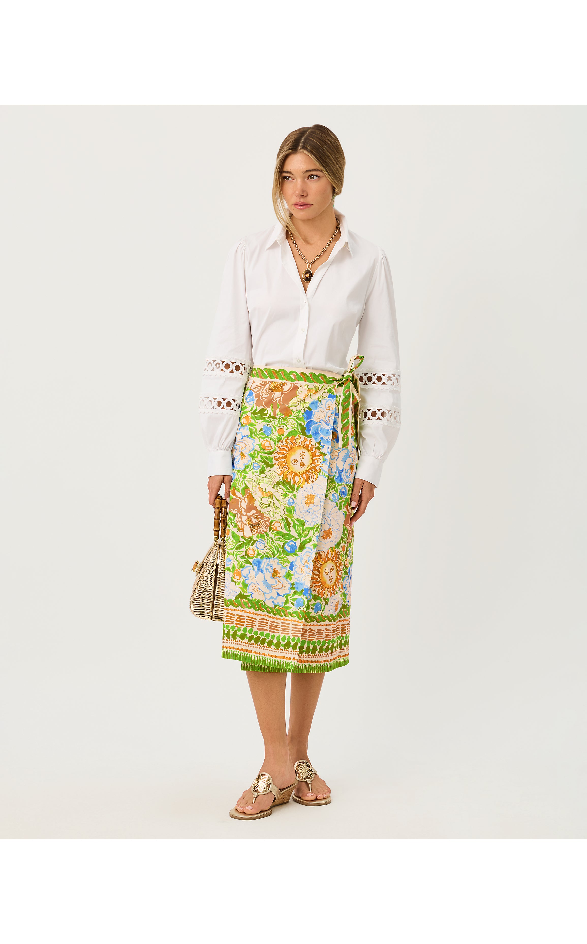 DUSTIN MIDI SKIRT IN SYMPEONY