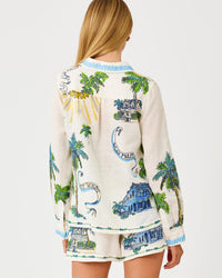 SUSANA BUTTON DOWN IN KEY WEST TOILE