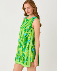 Aisling Shift Romper In Sweet Corn Engineered Romper