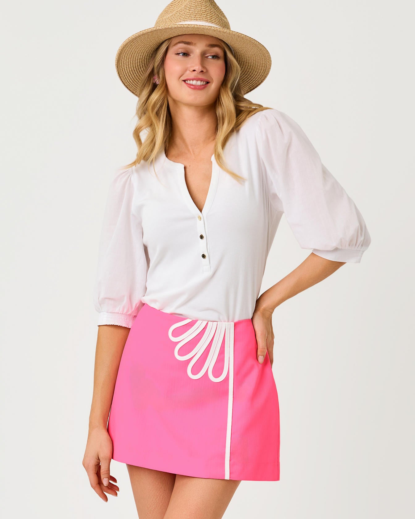 Michelina Mini Skort In Cherry Blossom Pink