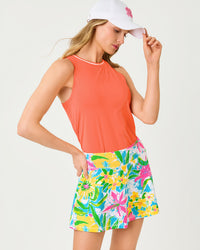Westley Cutout Tank Upf 50+ In Sunset Orange