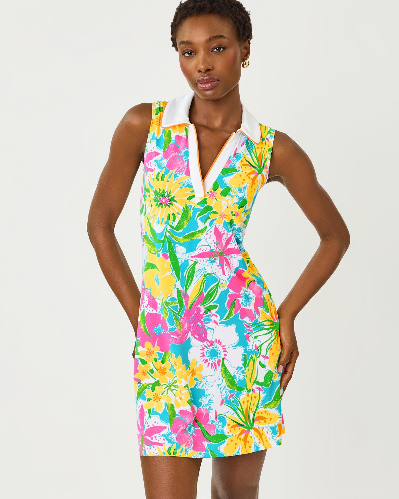 Cayo Costa Sleeveless Dress In Lovely Lilly