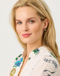 CAMOUFLAGE CATWALK EARRING IN COCO BEACH