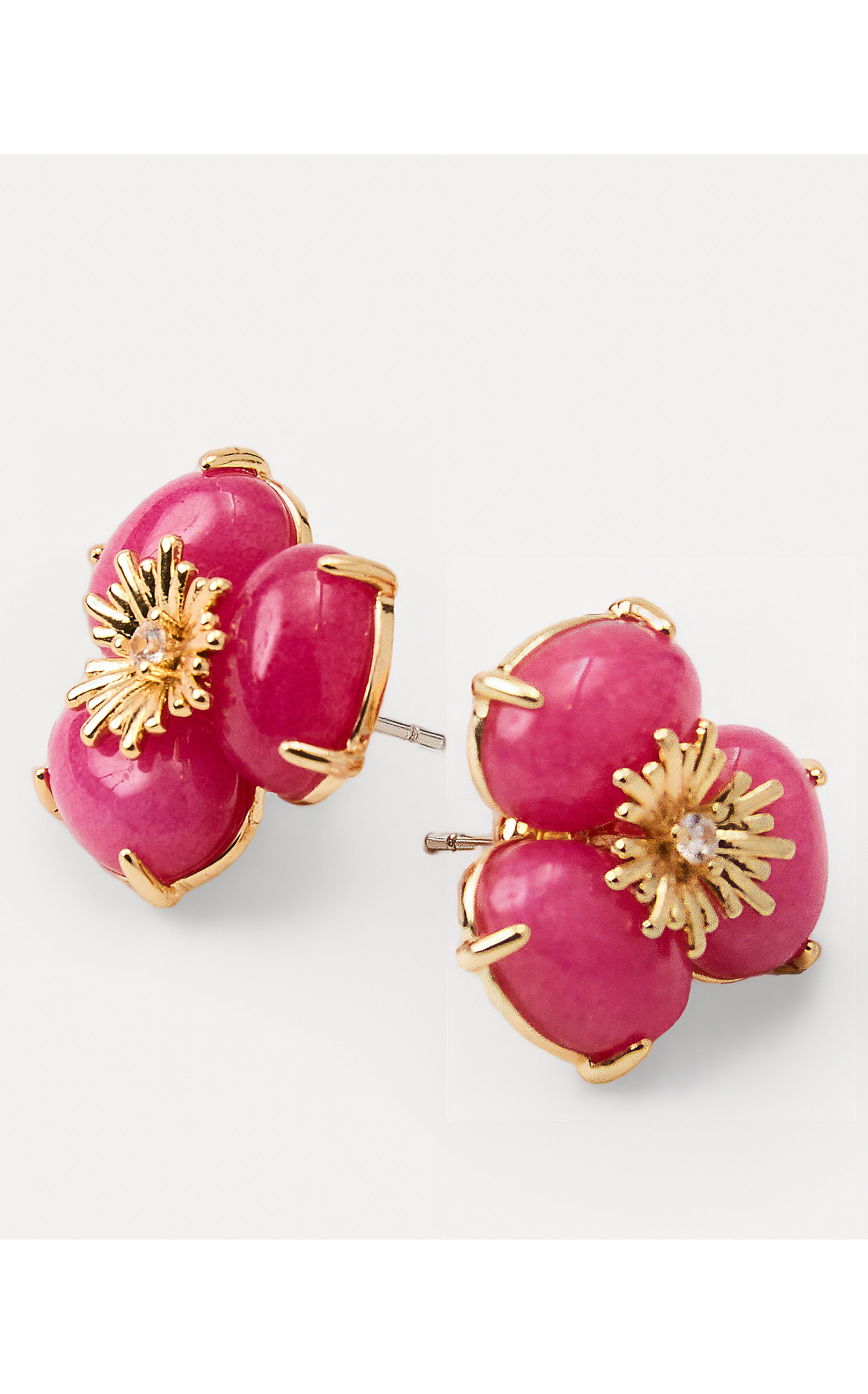 CAMOUFLAGE CATWALK EARRING IN PINK ASTER