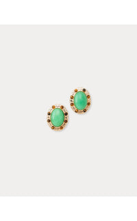 VIA PALM EARRINGS IN CHATEAU GREEN