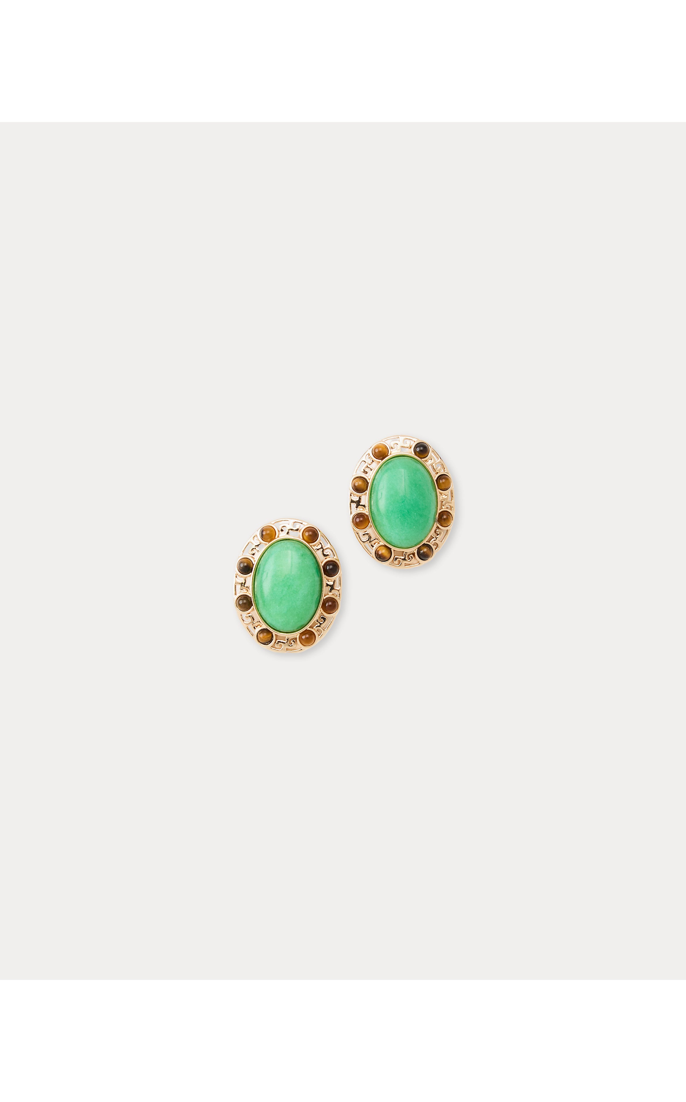 VIA PALM EARRINGS IN CHATEAU GREEN
