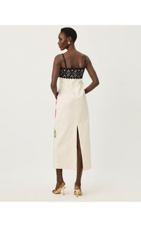 VENA STRETCH MAXI DRESS IN OVERSIZED BIG LILLYS
