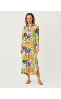 MANDI UPF 50+ MIDI DRESS IN LILLYS ZOO