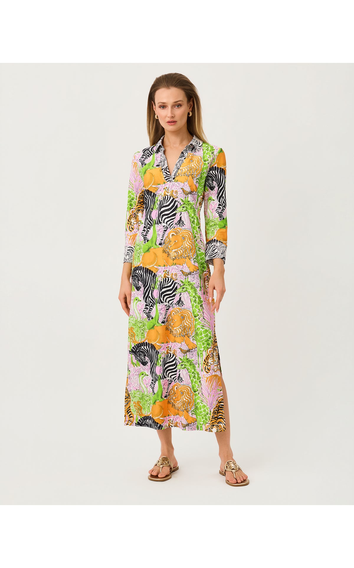 MANDI UPF 50+ MIDI DRESS IN LILLYS ZOO