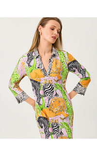 MANDI UPF 50+ MIDI DRESS IN LILLYS ZOO