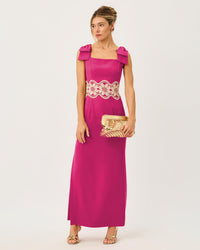 GRACELIN MAXI DRESS IN BERRY BOUQUET