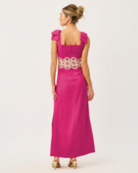 GRACELIN MAXI DRESS IN BERRY BOUQUET