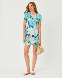 Melodie Skirted Romper In Tennessees Hibiscus