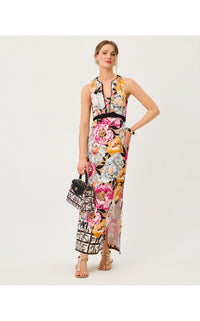 SAYBINE STRETCH MAXI SHIFT IN PEONY PERFECTION