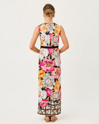 SAYBINE STRETCH MAXI SHIFT IN PEONY PERFECTION