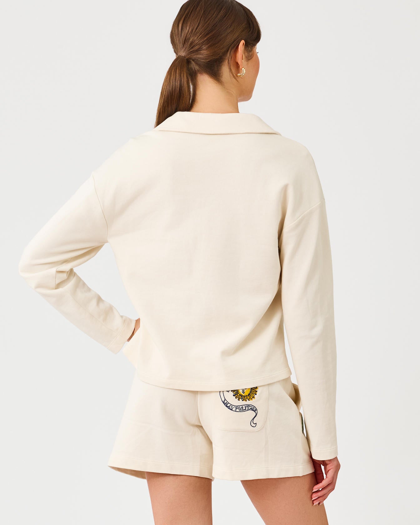 CORVAYA PULLOVER IN TROPICAL EMBELLISHMENT