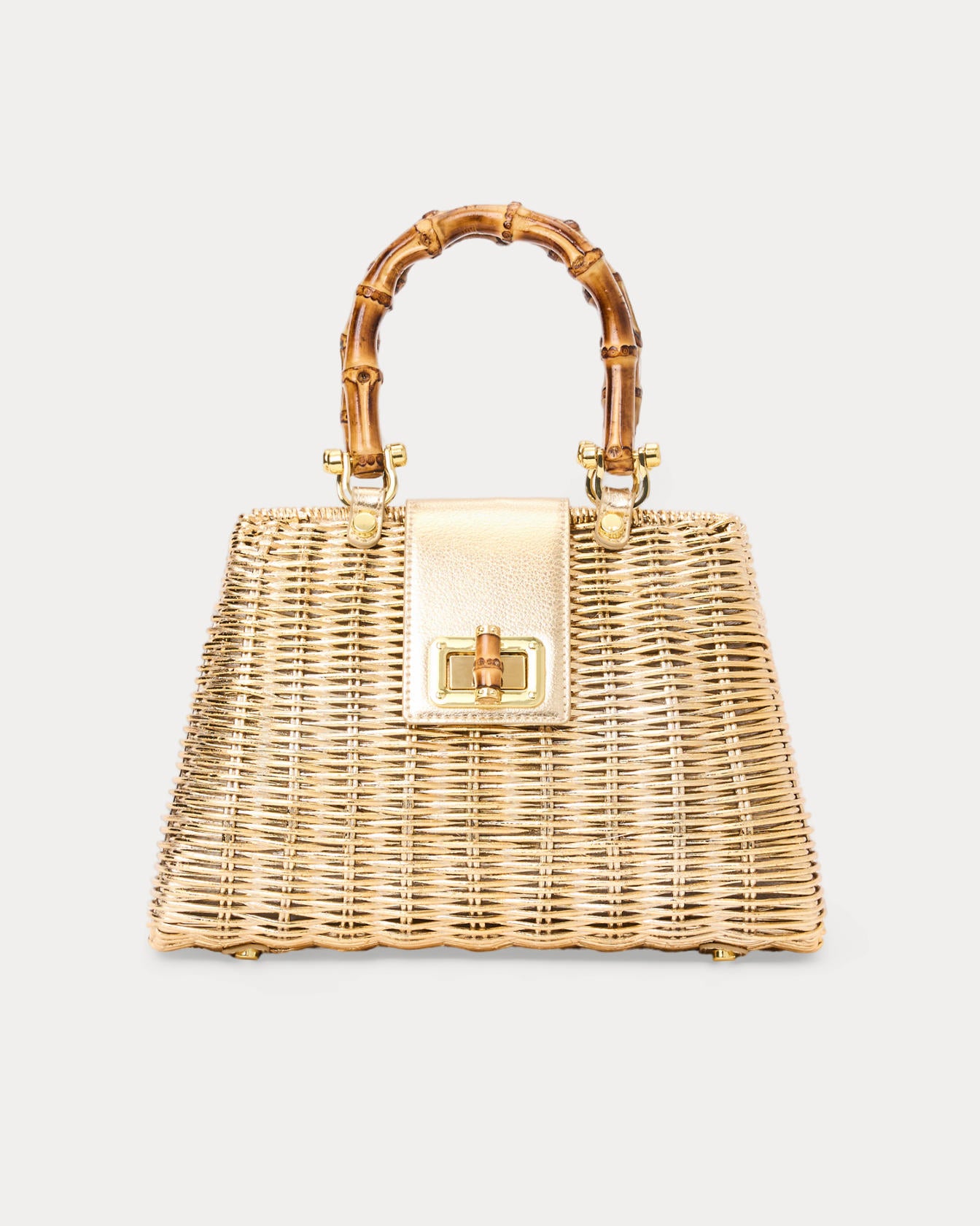 LEENA TOP HANDLE BAG Gold