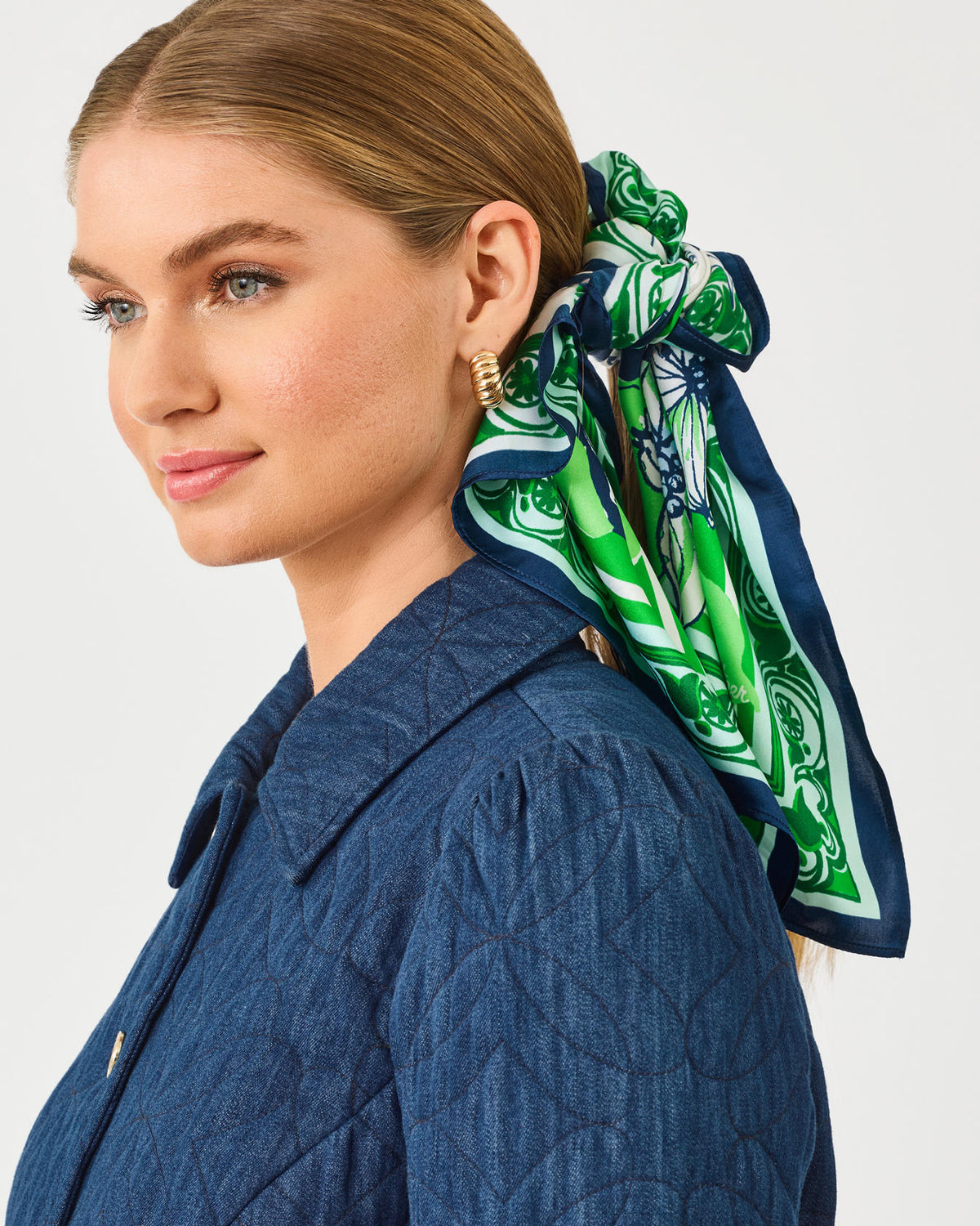 POINCIANA SILK SCARF IN CANINE COUTURE